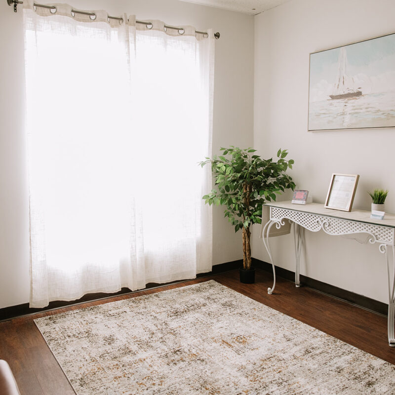 Welcoming therapy space at The Mindful Place in Cambridge Ontario.